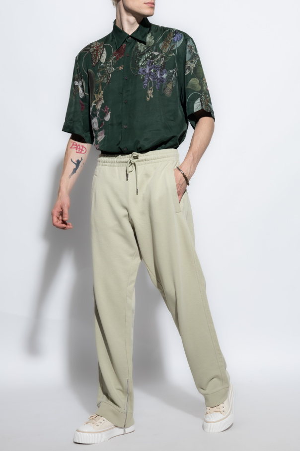 DRIESVAN NOTEN カシュクールブラウス 刺繍 36 フリンジグリーンΩ